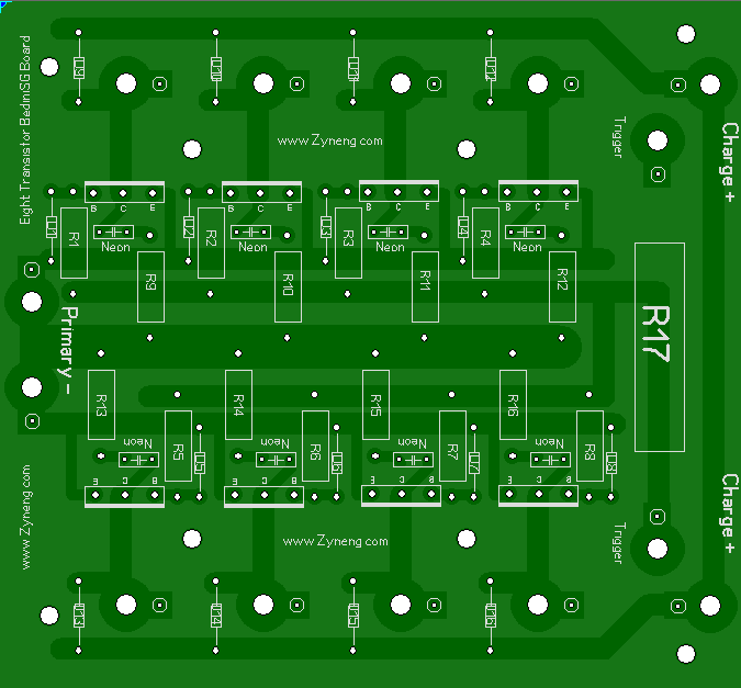 8TransistorBedinisgboard